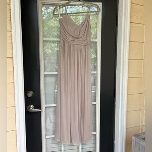 David's Bridal Bridesmaid Dress- Biscotti